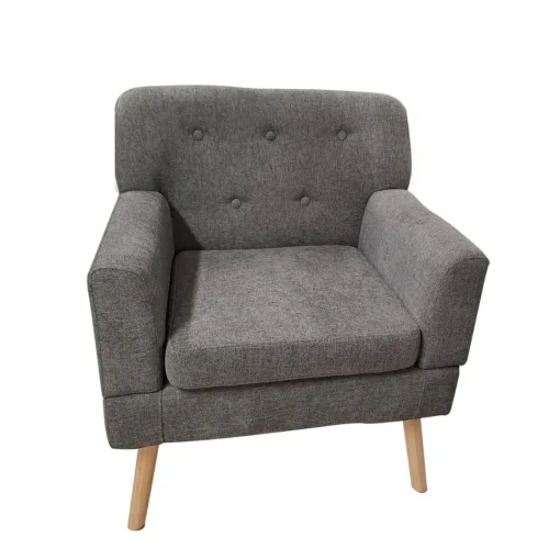 Bissolo Casa Poltrone<POLTRONA RAMONA IN TESSUTO GRIGIO: vendita online POLTRONA RAMONA IN TESSUTO GRIGIO in offerta