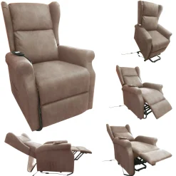 Bissolo Casa Poltrone Relax<POLTRONA RELAX 2 MOTORI ELETTRICI IN TESSUTO BEIGE: vendita online POLTRONA RELAX 2 MOTORI ELETTRICI IN TESSUTO BEIGE in offerta