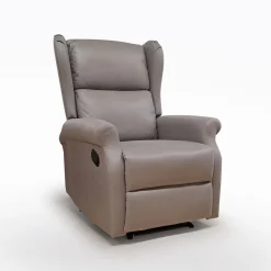 Bissolo Casa Poltrone Relax<POLTRONA RELAX CON RECLINER MANUALE IN TESSUTO GRIGIO CHIARO : vendita online POLTRONA RELAX CON RECLINER MANUALE IN TESSUTO GRIGIO CHIARO in offerta
