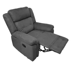 Bissolo Casa Poltrone Relax<POLTRONA RELAX MANUALE IN TESSUTO GRIGIO: vendita online POLTRONA RELAX MANUALE IN TESSUTO GRIGIO in offerta