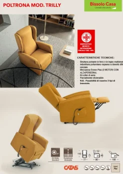 Bissolo Casa Poltrone Relax<Poltrona Relax Trilly in Tessuto in offerta