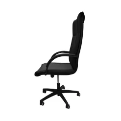 Bissolo Casa Sedie Ufficio|Sedie Da Ufficio<POLTRONA UFFICIO CROMA H IN ECOPELLE NERA: vendita online POLTRONA UFFICIO CROMA H IN ECOPELLE NERA in offerta
