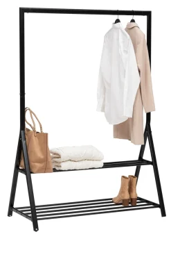 Bissolo Casa Appendiabiti E Servomuti<PORTA ABITI ATHENA IN METALLO NERO 121X56.5 H. 167CM: vendita online PORTA ABITI ATHENA IN METALLO NERO 121X56.5 H. 167CM in offerta