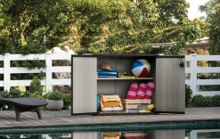 Bissolo Casa Mobili In Resina E Ferro|Mobili In Resina E Ferro<PORTA ATTREZZI PATIO-STORE 139,5X77 H 120CM GRIGIO : vendita online PORTA ATTREZZI PATIO-STORE 139,5X77 H 120CM GRIGIO in offerta