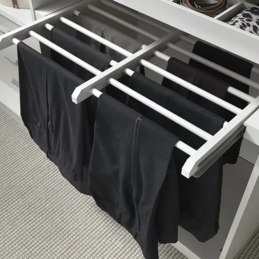 Bissolo Casa Accessori Armadi<PORTA PANTALONI ESTRAIBILE CM 87,2 GRIGIO PERLA