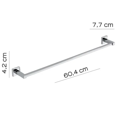 Bissolo Casa Porta Asciugamani<PORTA SALVIETTE COLORADO CROMATO 60CM