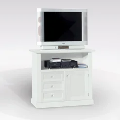 Bissolo Casa Porta Tv In Arte Povera<Porta tv classico bianco opaco