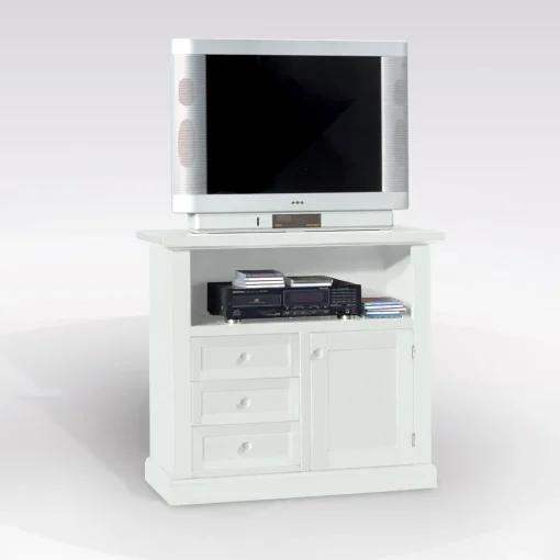 Bissolo Casa Porta Tv In Arte Povera<Porta tv classico bianco opaco
