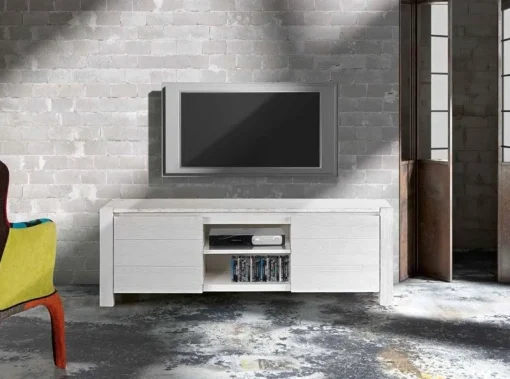 Bissolo Casa Porta Tv In Arte Povera<PORTA TV IN ABETE BIANCO: vendita online PORTA TV IN ABETE BIANCO in offerta