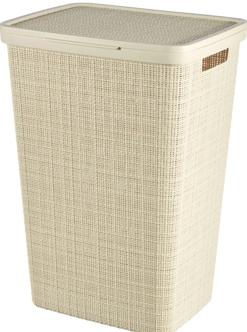 Bissolo Casa Cesti, Cestini E Portabiancheria Portabiancheria<PORTABIANCHERIA IN PLASTICA RICICLATA MOD. JUTE 43X34 H. 60CM 58LT BIANCO: vendita online PORTABIANCHERIA IN PLASTICA RICICLATA MOD. JUTE 43X34 H. 60CM 58LT BIANCO in offerta