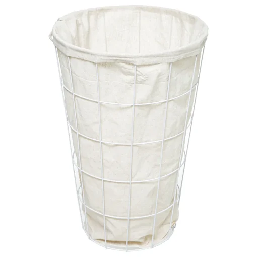 Bissolo Casa Cesti, Cestini E Portabiancheria Portabiancheria<PORTABIANCHERIA METALLO BIANCO CON FODERA E COPERCHIO 42LT 38,5X38,5X57CM: vendita online PORTABIANCHERIA METALLO BIANCO CON FODERA E COPERCHIO 42LT 38,5X38,5X57CM in offerta