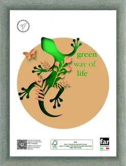 Bissolo Casa Porta Foto E Cornici Porta Foto<PORTAFOTO AZUMA IN LEGNO E CRILEX VERDE 13X18CM : vendita online PORTAFOTO AZUMA IN LEGNO E CRILEX VERDE 13X18CM in offerta