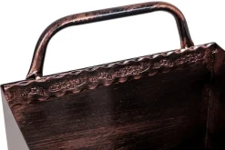 Bissolo Casa Articoli Per Caminetto<Portalegna piccolo con ruote: portalegna color rame