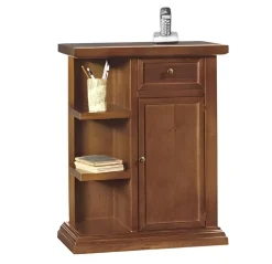 Bissolo Casa Mobili Classici In Arte Povera<PORTATELEFONO CM 64X32 H. 80 NOCE: vendita online PORTATELEFONO CM 64X32 H. 80 NOCE in offerta
