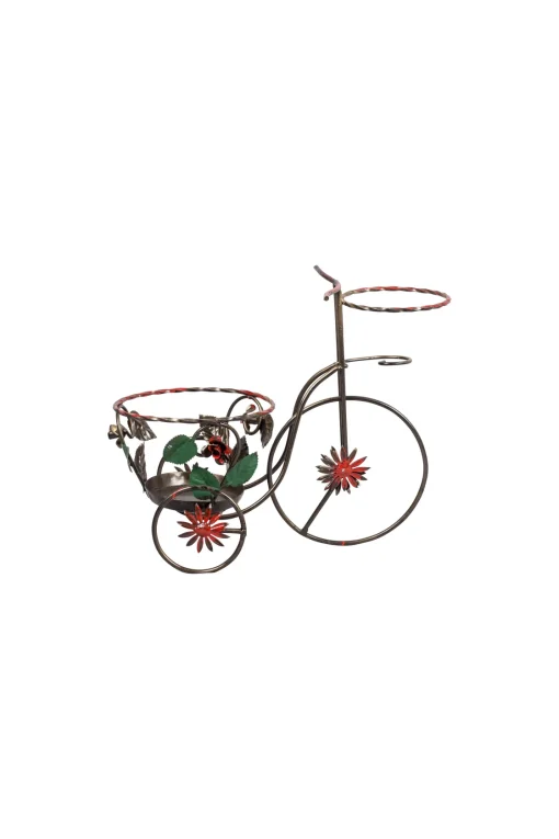 Bissolo Casa Fioriere<Portavasi a forma di bicicletta in ferro battuto