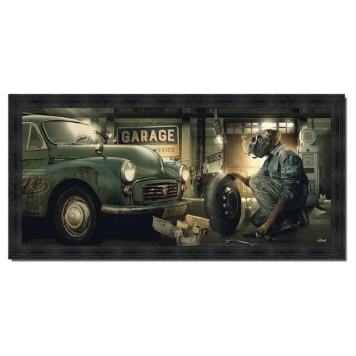 Bissolo Casa Quadri<QUADRO GARAGE D'EPOCA 63X140CM: vendita online QUADRO GARAGE D'EPOCA 63X140CM in offerta