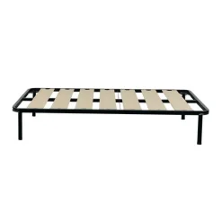 Bissolo Casa Reti Una Piazza E Mezza<RETE 1 PIAZZA E 1/2 120X190 IN METALLO NERO CON 7 DOGHE