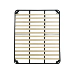 Bissolo Casa Reti Matrimoniali<RETE MATRIMONIALE 160X190 IN METALLO NERO CON 13 DOGHE
