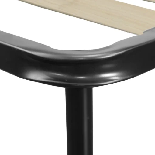 Bissolo Casa Reti Singole<RETE SINGOLA 80X190 IN METALLO NERO CON 13 DOGHE