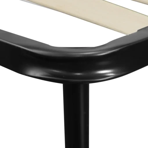 Bissolo Casa Reti Singole<RETE SINGOLA 80X190 IN METALLO NERO CON 7 DOGHE