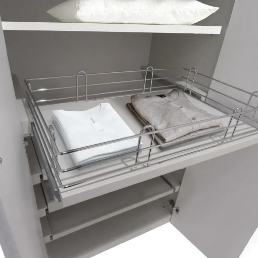 Bissolo Casa Accessori Armadi<RIPIANO ESTRAIBILE CM 87,2 GRIGIO PERLA: RIPIANO PER SOGGIORNO E CUCINA