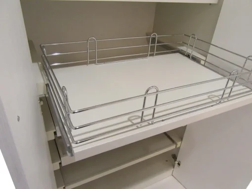 Bissolo Casa Accessori Armadi<RIPIANO ESTRAIBILE CM 87,2 GRIGIO PERLA: RIPIANO PER SOGGIORNO E CUCINA