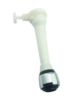 Bissolo Casa Accessori Rubinetteria<ROMPIGETTO CON TUBO SNODABILE BIANCO
