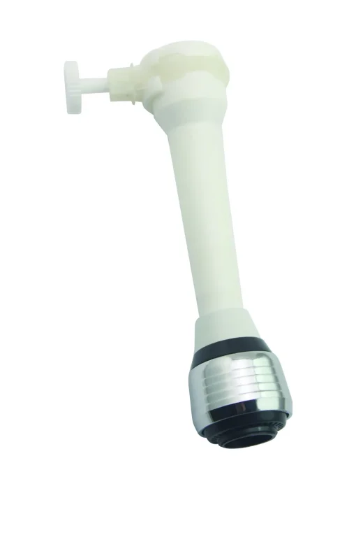Bissolo Casa Accessori Rubinetteria<ROMPIGETTO CON TUBO SNODABILE BIANCO