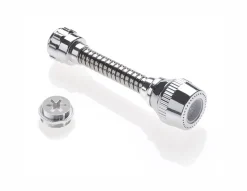 Bissolo Casa Accessori Rubinetteria<ROMPIGETTO CON TUBO SNODABILE CROMATO