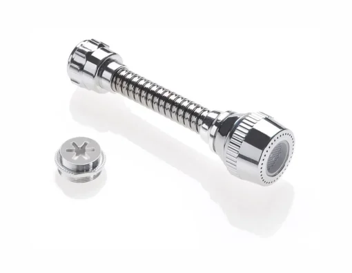 Bissolo Casa Accessori Rubinetteria<ROMPIGETTO CON TUBO SNODABILE CROMATO