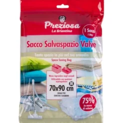 Bissolo Casa Cambio Stagione Custodie<SACCHETTO SALVASPAZIO VALVE 70X90CM: vendita online SACCHETTO SALVASPAZIO VALVE 70X90CM in offerta
