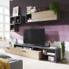 Bissolo Casa Pareti E Soggiorni Componibili<SALA IN LAMINATO NERO PORTLAND E RIVIERA OAK