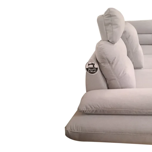 Bissolo Casa Divani Angolari<SALOTTO ANGOLARE DX CELESTE IN TESSUTO GRIGIO CHIARO: vendita online SALOTTO ANGOLARE DX CELESTE IN TESSUTO GRIGIO CHIARO in offerta