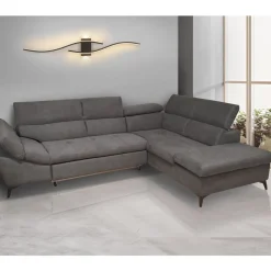 Bissolo Casa Divani Angolari<SALOTTO BILLY ANGOLO DX IN TESSUTO DARK GREY : vendita online SALOTTO BILLY ANGOLO DX IN TESSUTO DARK GREY in offerta