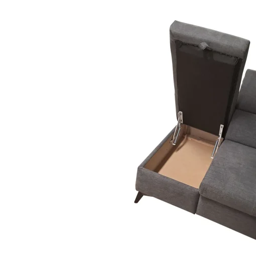 Bissolo Casa Divani Angolari<SALOTTO BILLY ANGOLO SX IN TESSUTO DARK GREY: vendita online SALOTTO BILLY ANGOLO SX IN TESSUTO DARK GREY in offerta