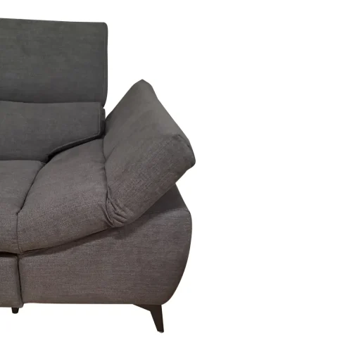 Bissolo Casa Divani Angolari<SALOTTO BILLY ANGOLO SX IN TESSUTO DARK GREY: vendita online SALOTTO BILLY ANGOLO SX IN TESSUTO DARK GREY in offerta