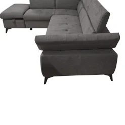 Bissolo Casa Divani Angolari<SALOTTO BILLY ANGOLO SX IN TESSUTO DARK GREY: vendita online SALOTTO BILLY ANGOLO SX IN TESSUTO DARK GREY in offerta