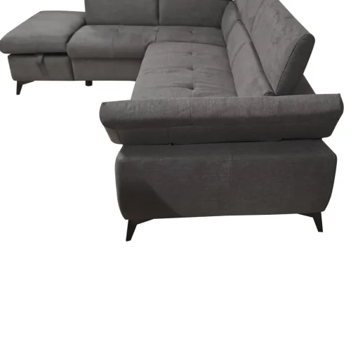 Bissolo Casa Divani Angolari<SALOTTO BILLY ANGOLO SX IN TESSUTO DARK GREY: vendita online SALOTTO BILLY ANGOLO SX IN TESSUTO DARK GREY in offerta