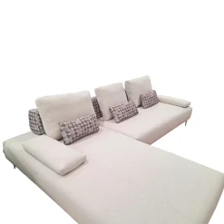 Bissolo Casa Divani Angolari<SALOTTO COMPONIBILE EDWARD IN TESSUTO CREMA E BORDEAUX: vendita online SALOTTO COMPONIBILE EDWARD IN TESSUTO CREMA E BORDEAUX in offerta