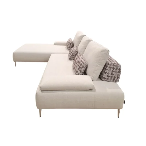 Bissolo Casa Divani Angolari<SALOTTO COMPONIBILE EDWARD IN TESSUTO CREMA E BORDEAUX: vendita online SALOTTO COMPONIBILE EDWARD IN TESSUTO CREMA E BORDEAUX in offerta