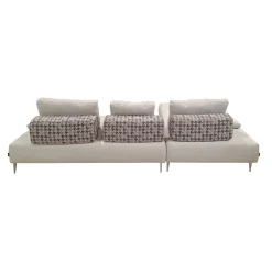 Bissolo Casa Divani Angolari<SALOTTO COMPONIBILE EDWARD IN TESSUTO CREMA E BORDEAUX: vendita online SALOTTO COMPONIBILE EDWARD IN TESSUTO CREMA E BORDEAUX in offerta