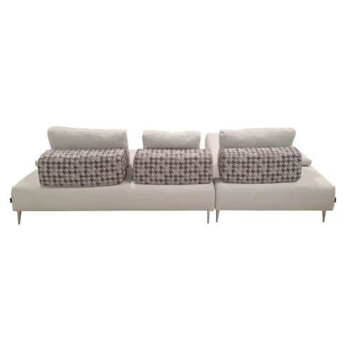 Bissolo Casa Divani Angolari<SALOTTO COMPONIBILE EDWARD IN TESSUTO CREMA E BORDEAUX: vendita online SALOTTO COMPONIBILE EDWARD IN TESSUTO CREMA E BORDEAUX in offerta