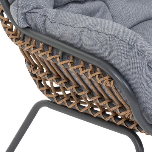 Bissolo Casa Salotti E Salottini<SALOTTO DA GIARDINO: MODELLO PAOPAO ACCIAIO ANTRACITE E POLYRATTAN