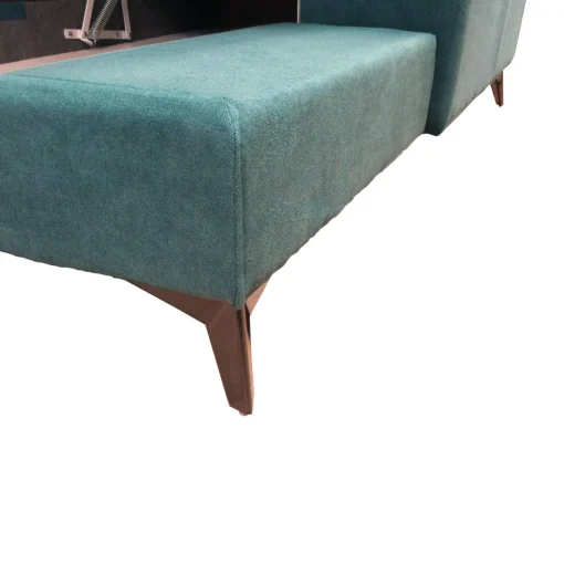 Bissolo Casa Divani Angolari<SALOTTO EROS CON CHAISE LONGUE DX IN TESSUTO TURCHESE: vendita online SALOTTO EROS CON CHAISE LONGUE DX IN TESSUTO TURCHESE in offerta