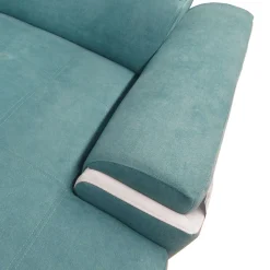 Bissolo Casa Divani Angolari<SALOTTO EROS CON CHAISE LONGUE DX IN TESSUTO TURCHESE: vendita online SALOTTO EROS CON CHAISE LONGUE DX IN TESSUTO TURCHESE in offerta