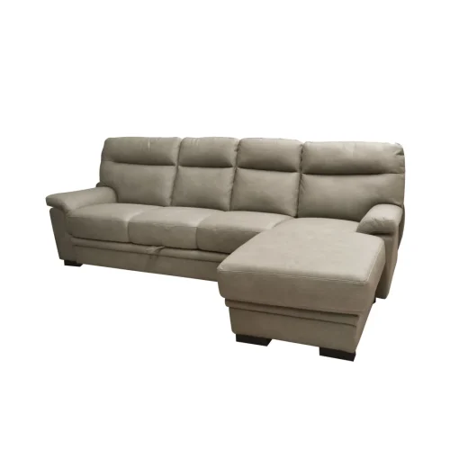 Bissolo Casa Divani Angolari<SALOTTO FLAVIA CON PENISOLA DX IN TESSUTO TAUPE: vendita online SALOTTO FLAVIA CON PENISOLA DX IN TESSUTO TAUPE in offerta