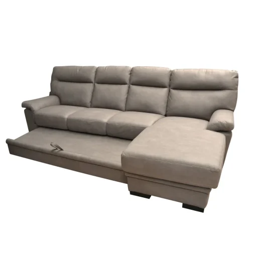 Bissolo Casa Divani Angolari<SALOTTO FLAVIA CON PENISOLA DX IN TESSUTO TAUPE: vendita online SALOTTO FLAVIA CON PENISOLA DX IN TESSUTO TAUPE in offerta