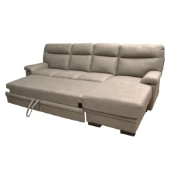 Bissolo Casa Divani Angolari<SALOTTO FLAVIA CON PENISOLA DX IN TESSUTO TAUPE: vendita online SALOTTO FLAVIA CON PENISOLA DX IN TESSUTO TAUPE in offerta