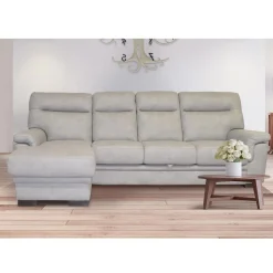 Bissolo Casa Divani Angolari<SALOTTO FLAVIA CON PENISOLA SX IN TESSUTO GRIGIO CHIARO: vendita online SALOTTO FLAVIA CON PENISOLA SX IN TESSUTO GRIGIO CHIARO in offerta