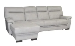 Bissolo Casa Divani Angolari<SALOTTO FLAVIA CON PENISOLA SX IN TESSUTO GRIGIO CHIARO: vendita online SALOTTO FLAVIA CON PENISOLA SX IN TESSUTO GRIGIO CHIARO in offerta